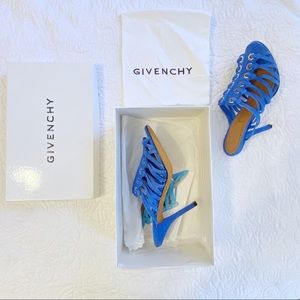 Givenchy blue heels size 39.5/US 9